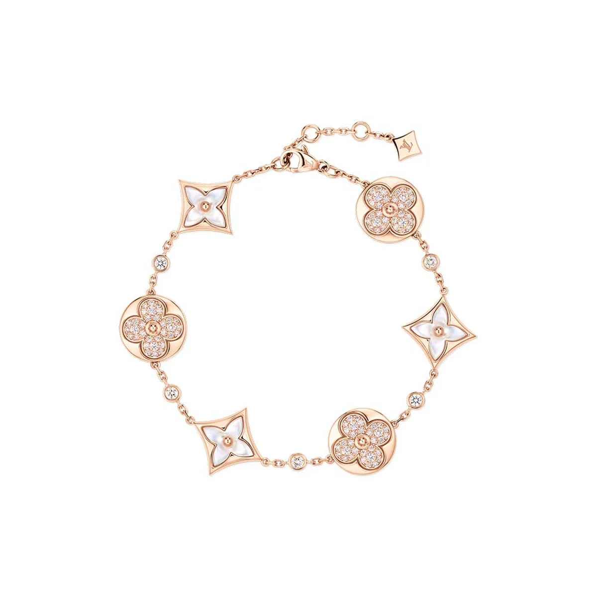 「カラー ブロッサム」シングルピアス〈PG、ダイヤモンド、マザー・オブ・パール〉¥2,365,000