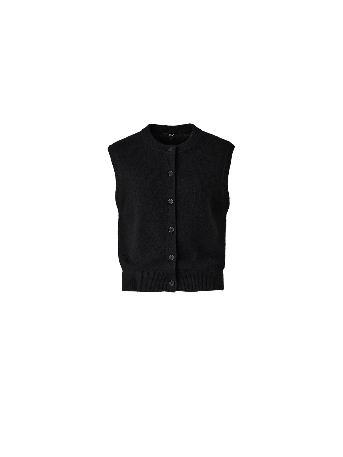カシミヤクルーネックショートベスト￥8,990