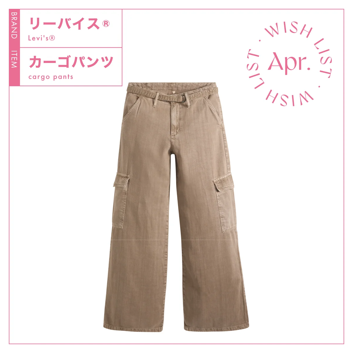 リーバイスのBAGGY DAD カーゴパンツ