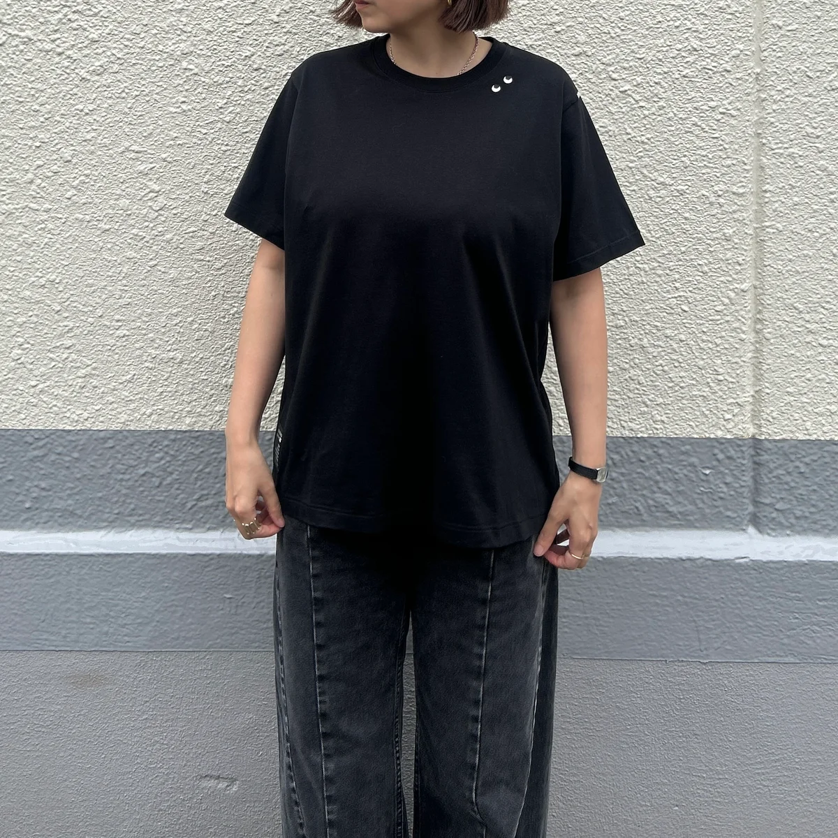 ユニクロ×アニヤ・ハインドマーチ　Tシャツ着用写真