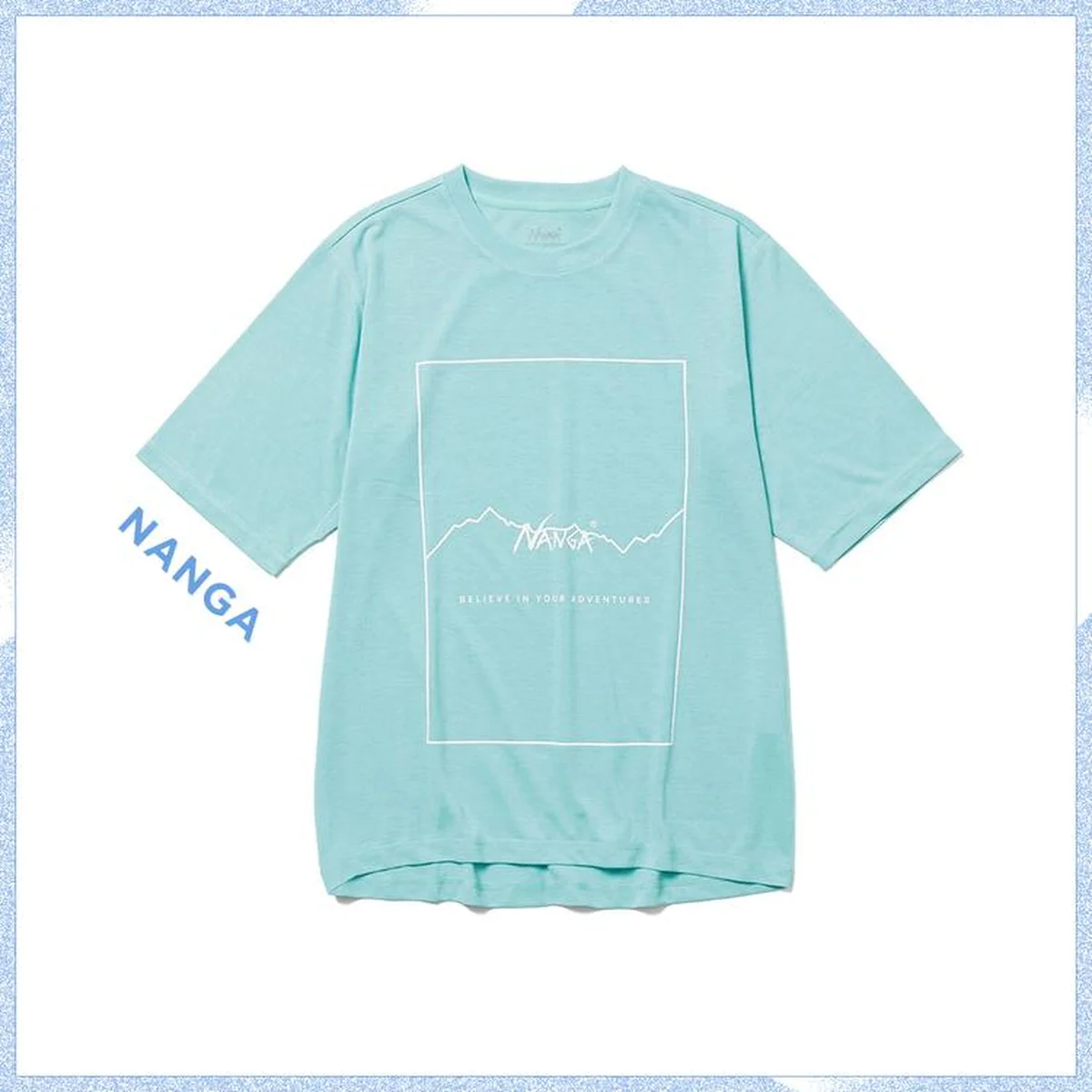 ドライミックス フレームロゴTシャツ　ナンガ