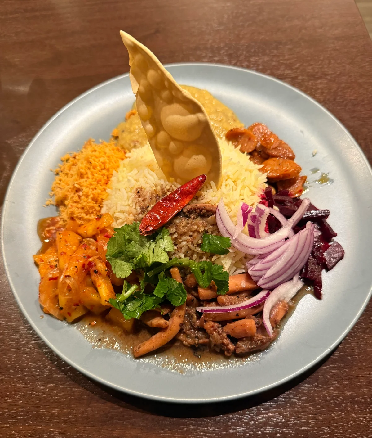 ティンティン スリランカ カレーの本日のティンティンプレート