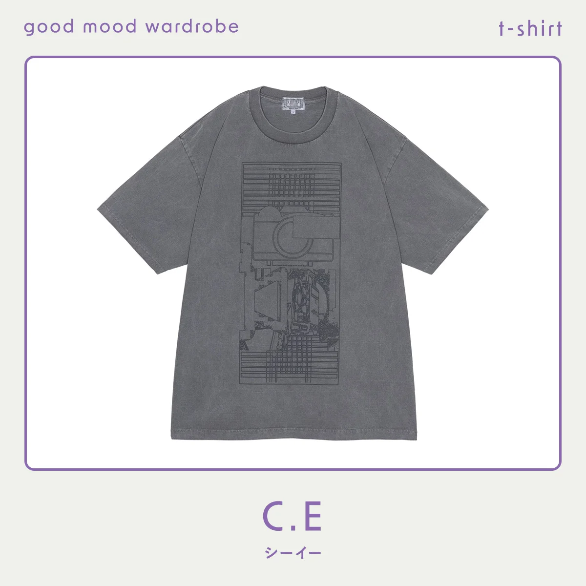 C.EのグラフィックTシャツのフロント