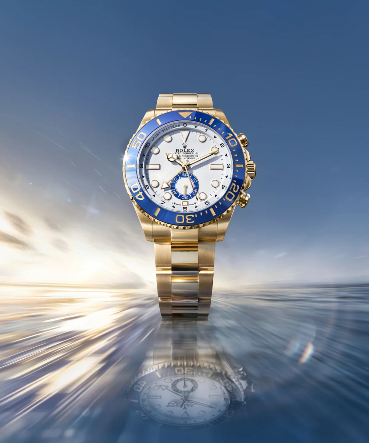 「ヨットマスター ll」ウォッチ〈YG、自動巻、ケース径44mm〉¥8,575,600 ※予価、2026年春発売予定