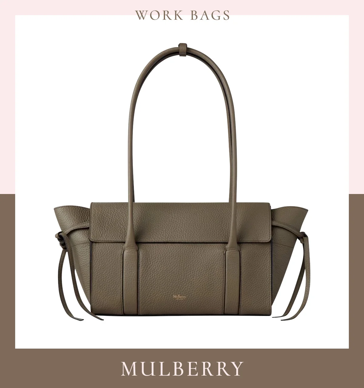 トートバッグ　通勤バッグ　マルベリー　MULBERRY　〈H20.5×W32.5×D19cm〉￥245,300