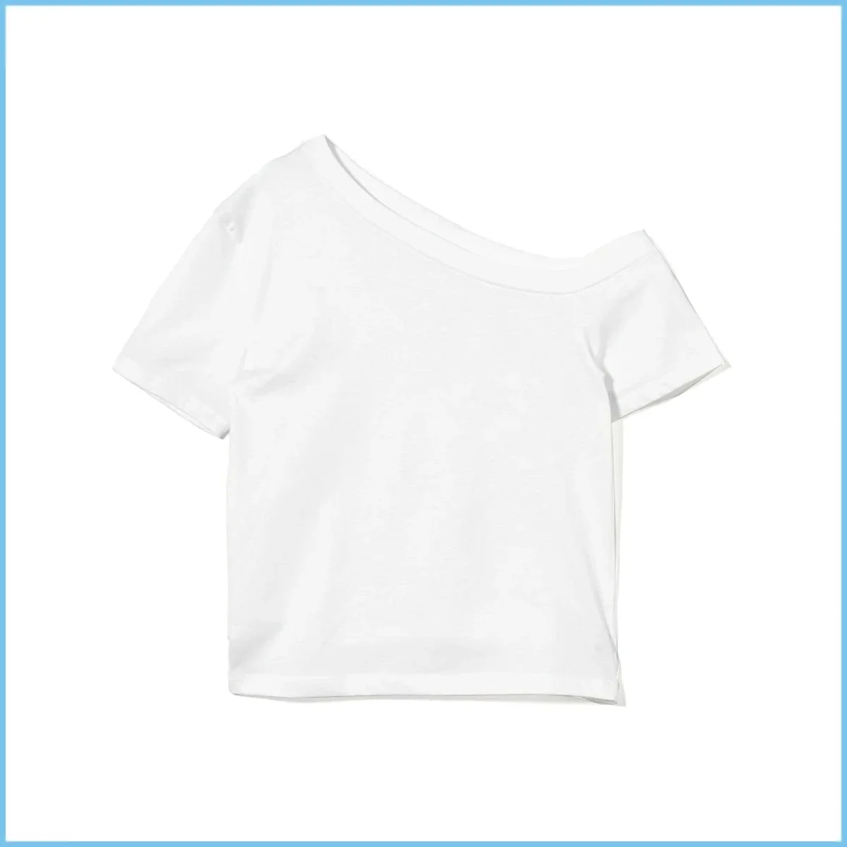 H BEAUTY&YOUTH　コットン アシンメトリー Tシャツ