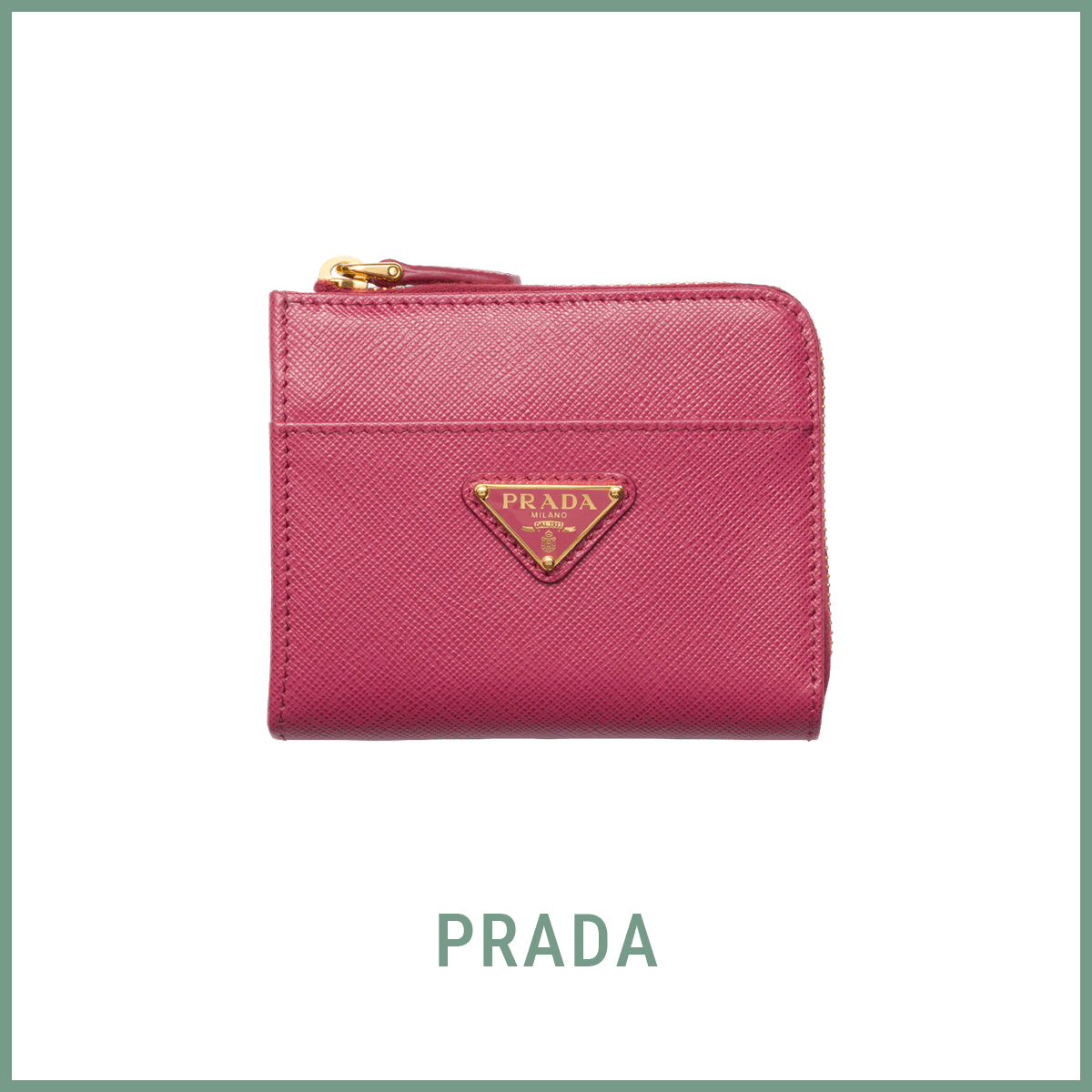 ファスナー付き財布〈H9×W11cm〉¥108,900（予定価格）／プラダ クライアントサービス（プラダ）　財布