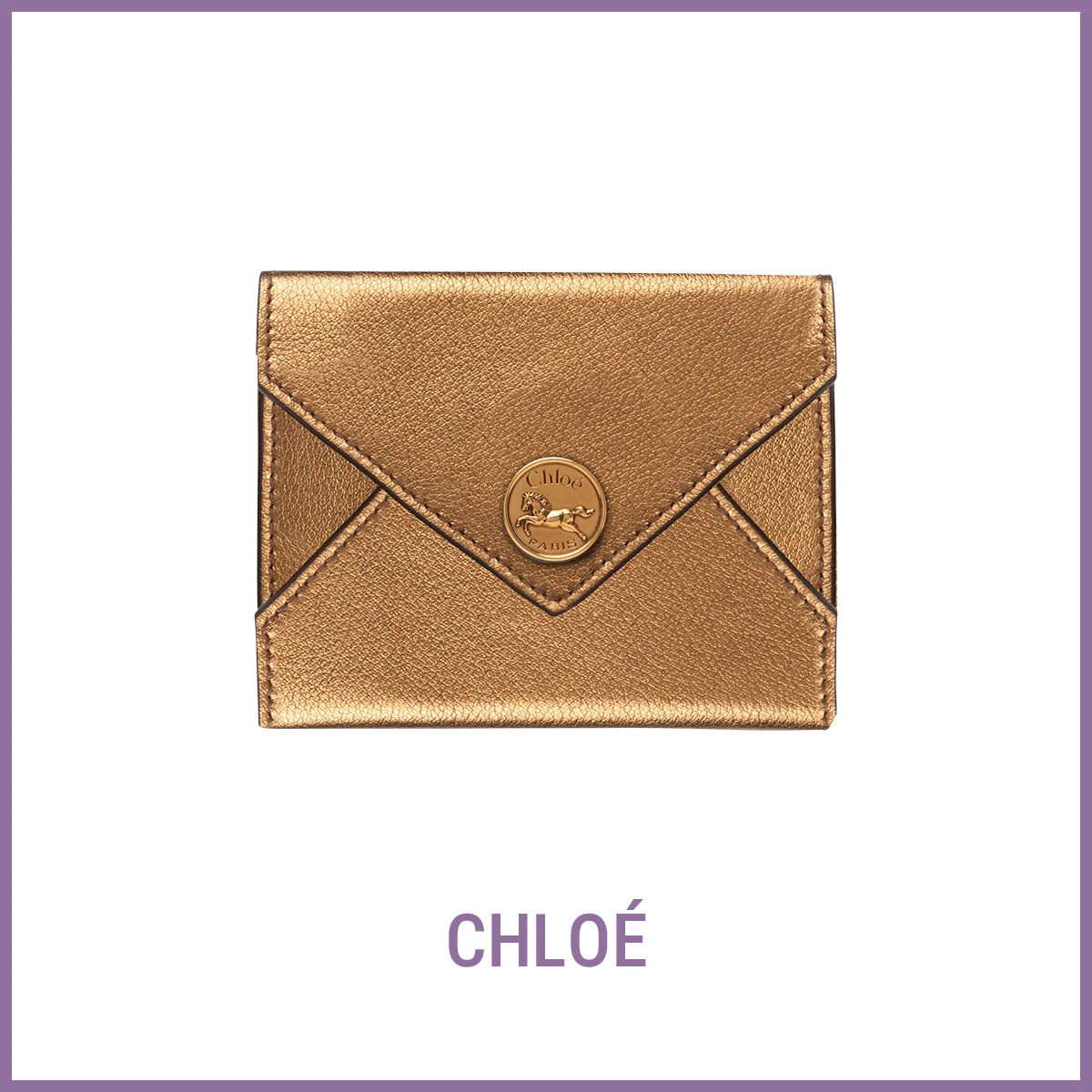 財布　クロエ　ENVELOPE スモールトリフォールド ウォレット　〈H10×W11cm〉￥101,200