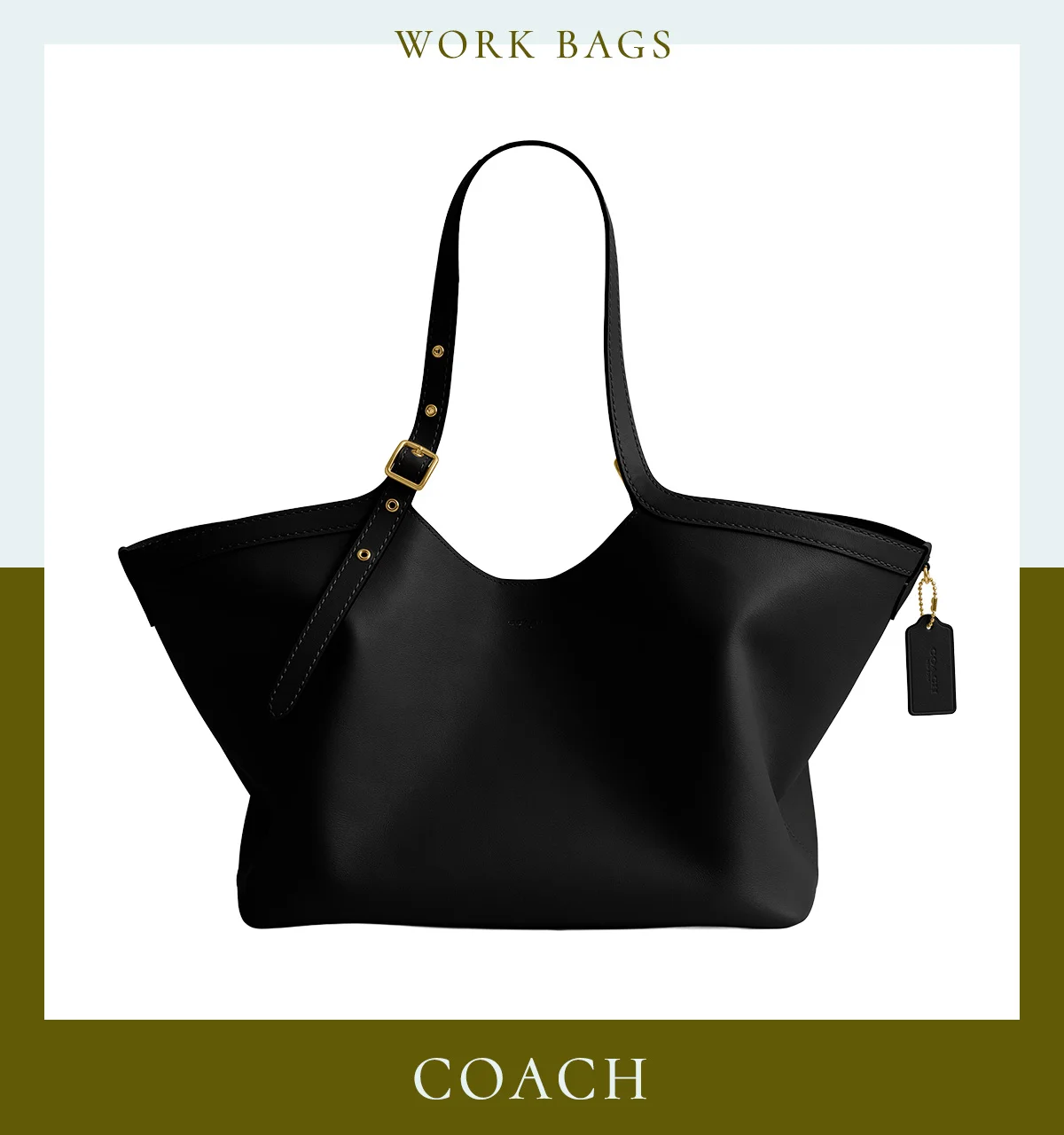 2025年秋冬最新バッグ 黒トートバッグ おしゃれ おすすめ レディース 通勤 コーチ 〈H26×W35×D19.5cm〉¥99,000