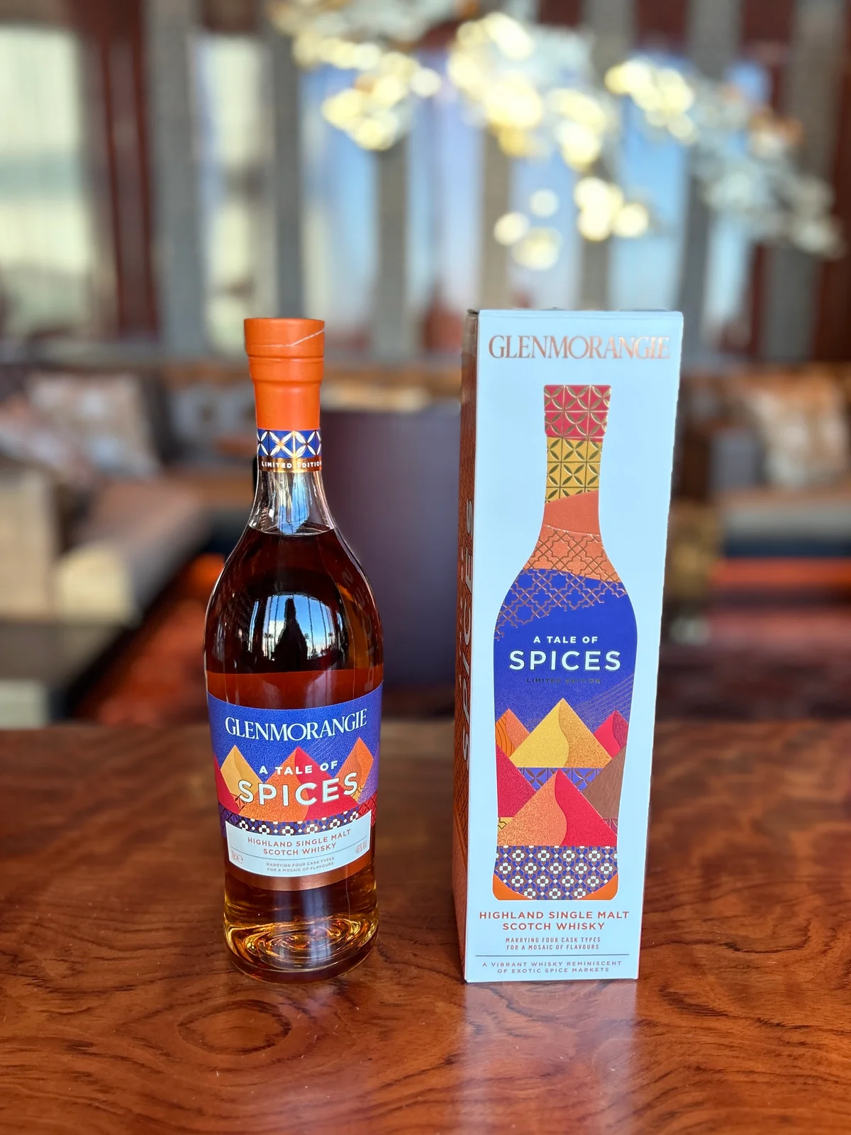 グレンモーレンジィ スパイスのボトルとパッケージ