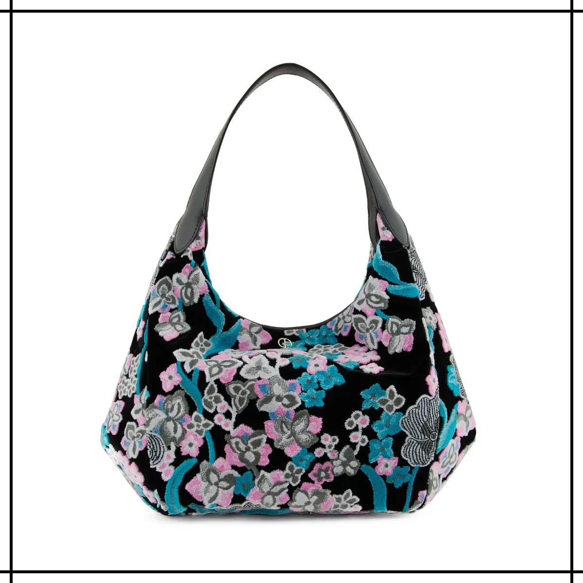 和装にも合う手刺しゅうバッグ