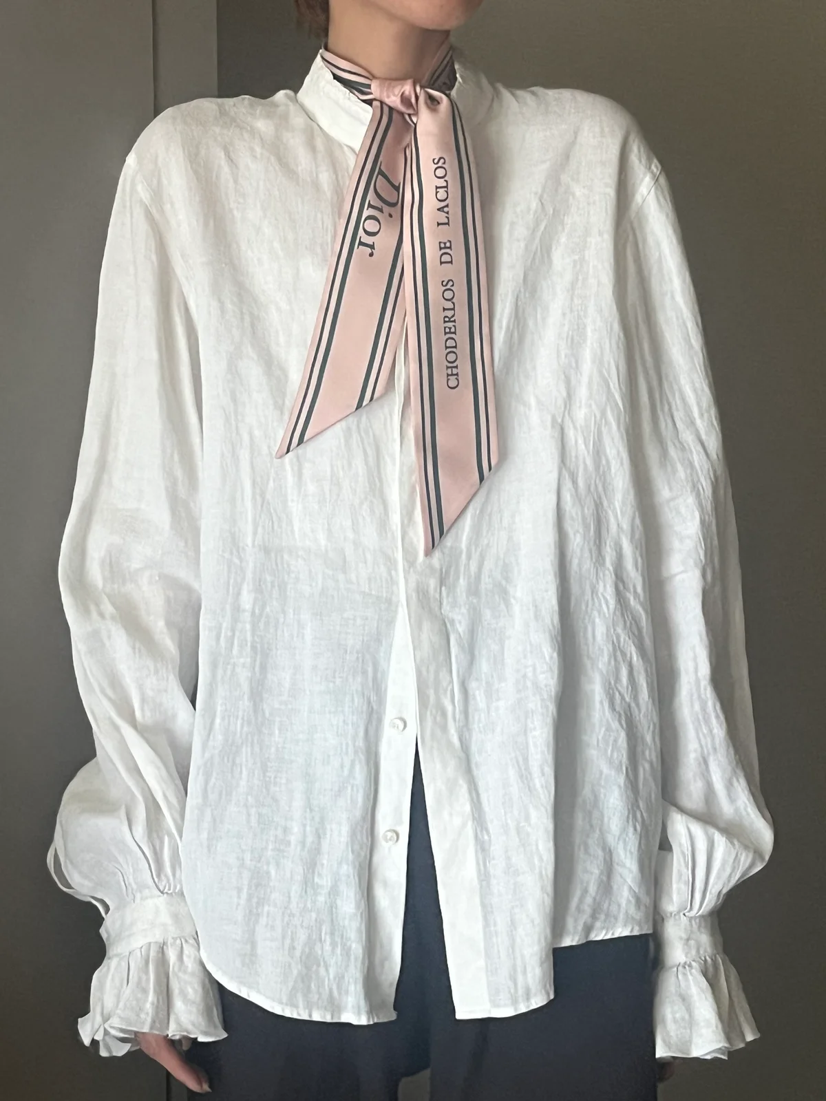 Dior ディオール ミッツァスカーフ 素材はシルクツイル100%