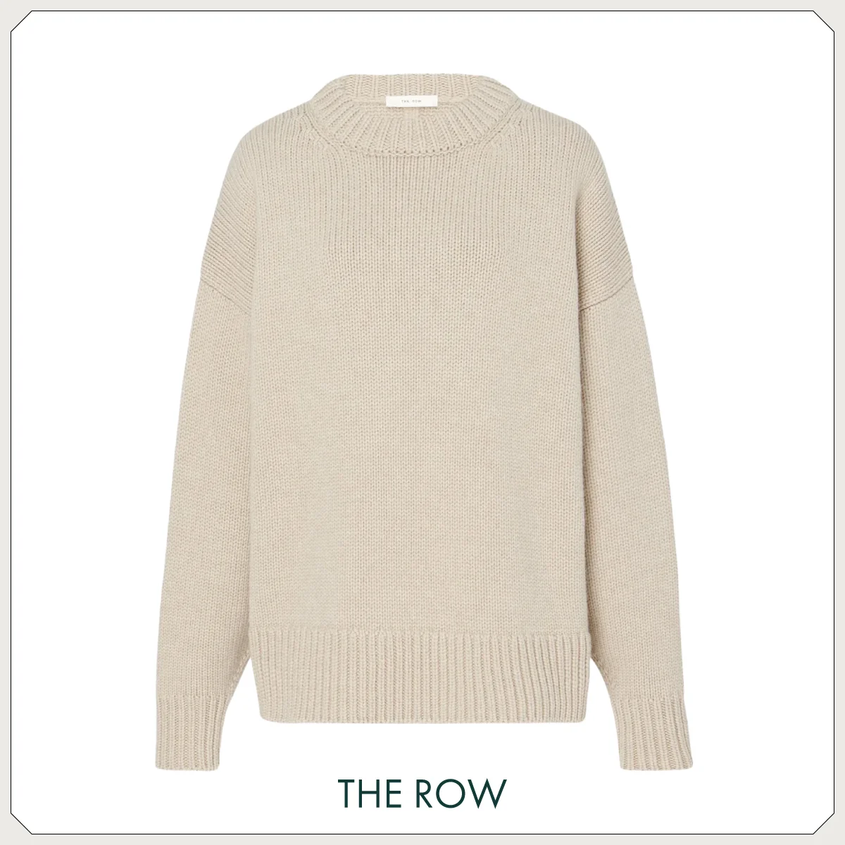 ザロウ　サンドベージュ　ニット　