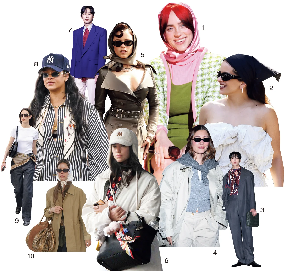 スカーフを愛用するセレブたち