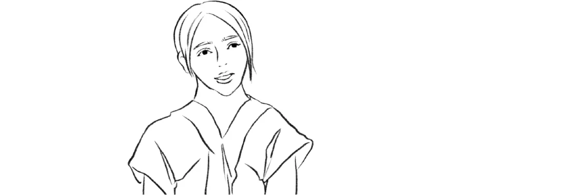 富永京子さん(社会学者)のイラスト