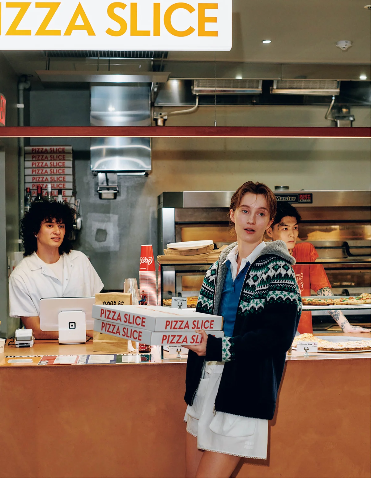 ミュウミュウ PIZZA SLICEのピザ