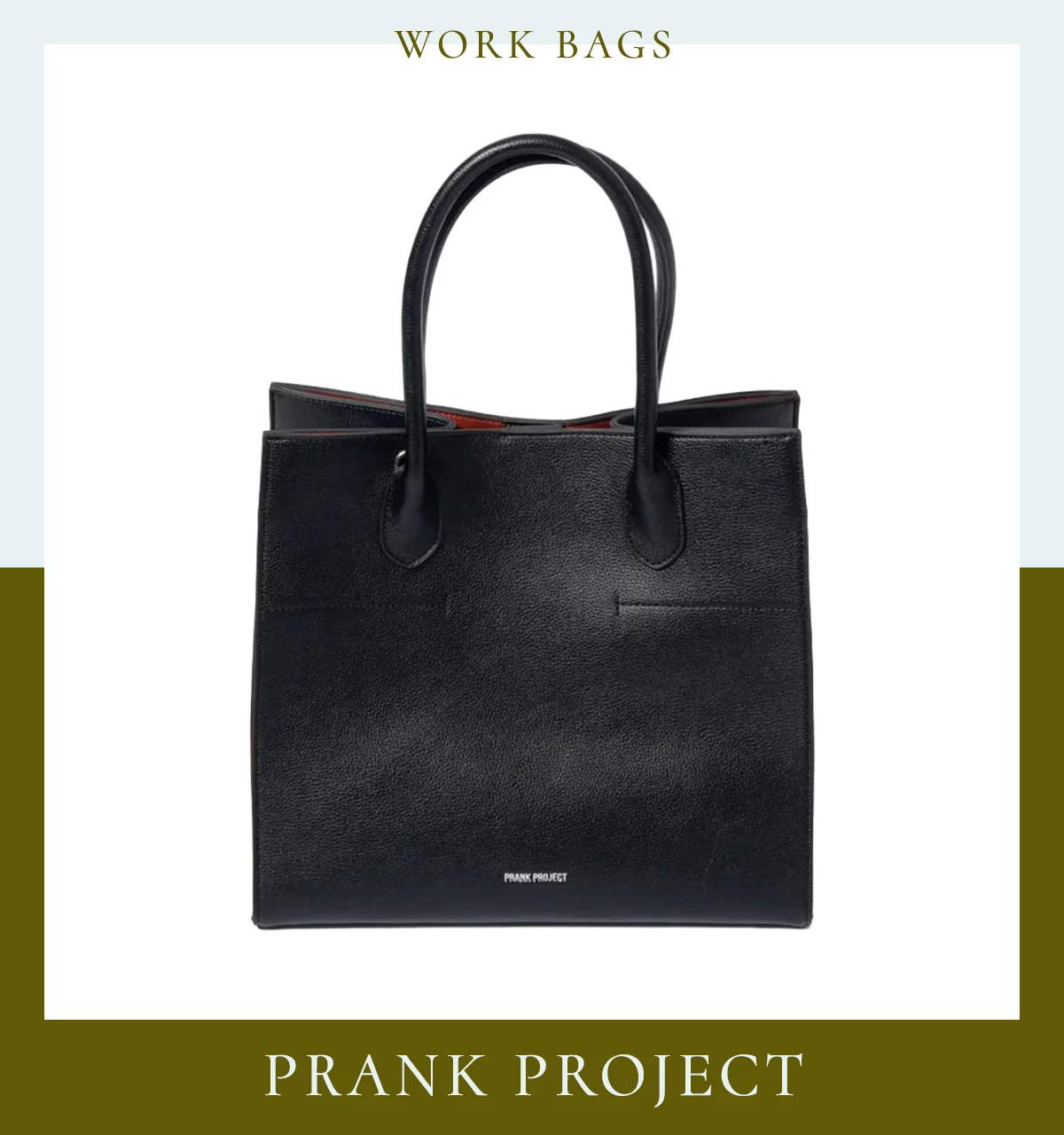 2025年秋冬最新バッグ 黒トートバッグ おしゃれ おすすめ レディース 通勤 プランク プロジェクト 〈H29.5×W32×D25cm〉¥37,400