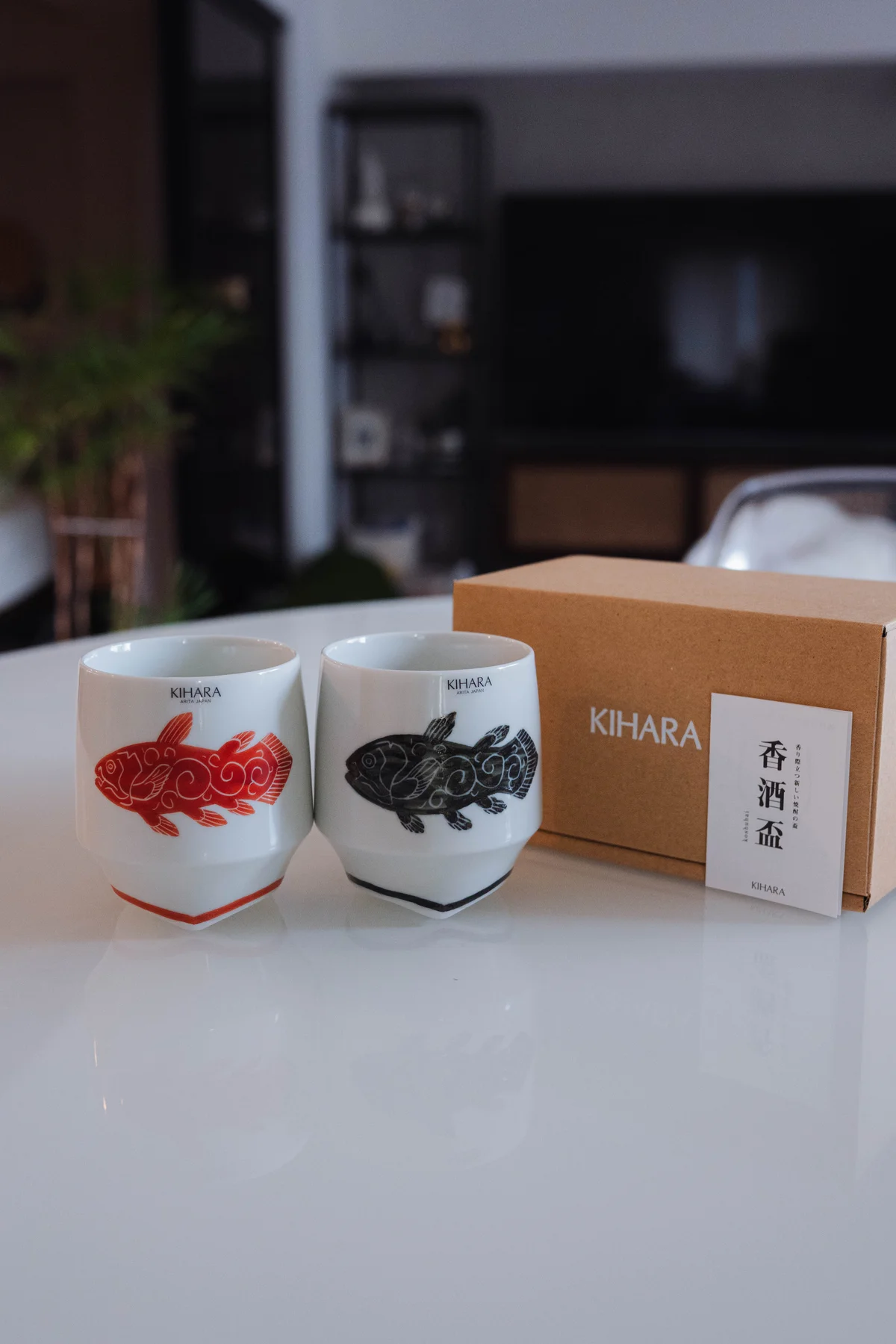 KIHARAの香酒盃のシーラカンス柄