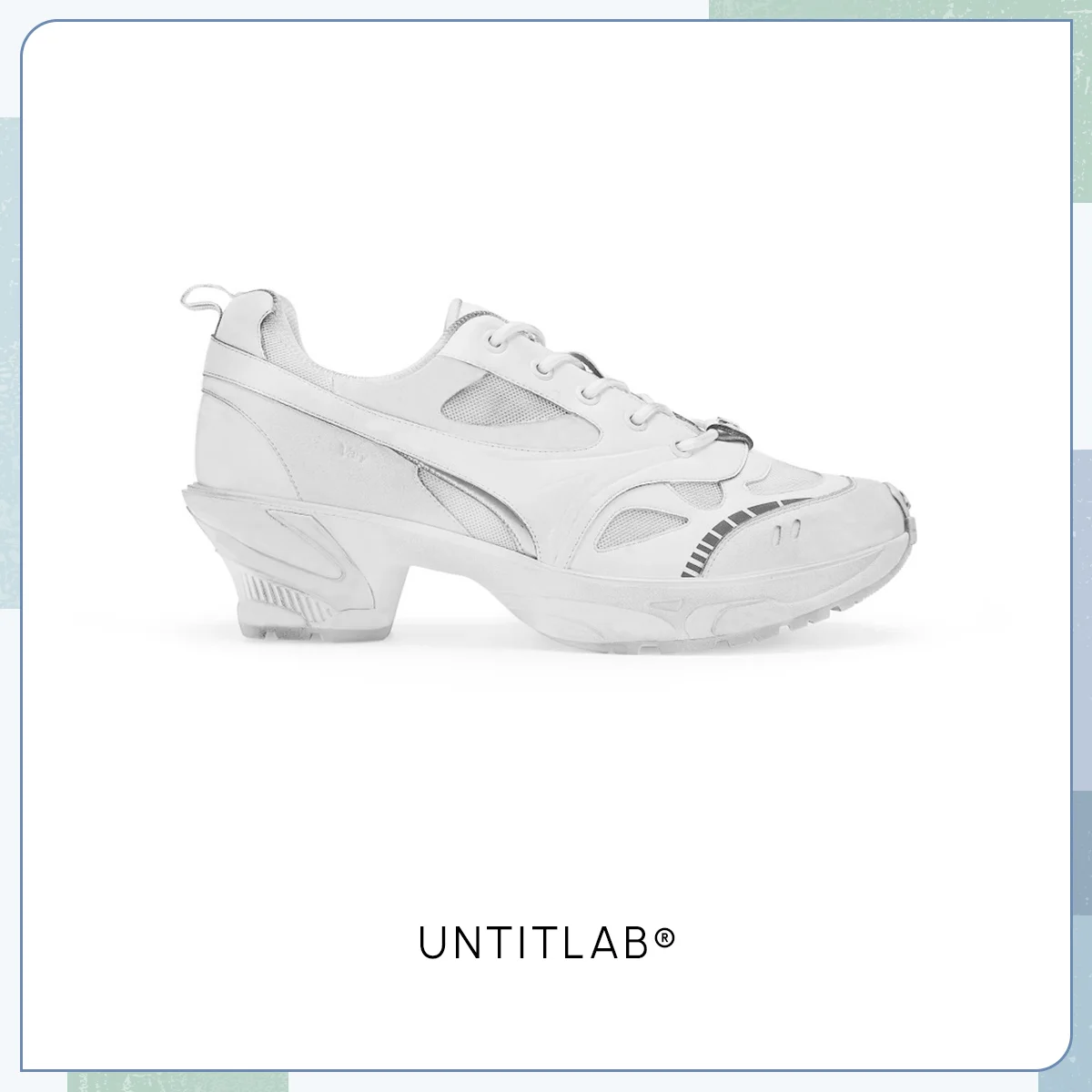 アンタイトル UNTITLAB®︎ スニーカーパンプス シューズ「HEEL SNEAKER LACE UPS」〈ヒール4.5cm〉¥61,600