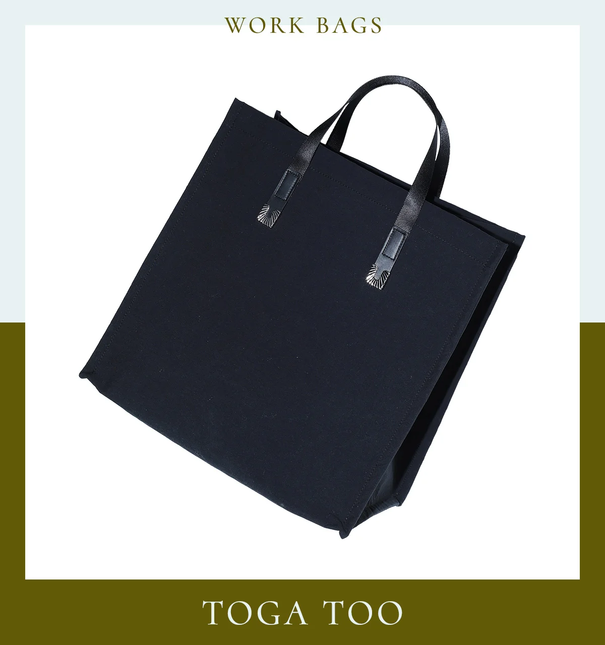 2025年秋冬最新バッグ 黒トートバッグ おしゃれ おすすめ レディース 通勤 トーガ トゥ 〈H38×W35×D25cm〉¥37,400