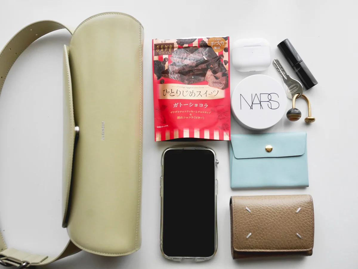 ジル サンダーのカンノーロバッグとバッグの中身