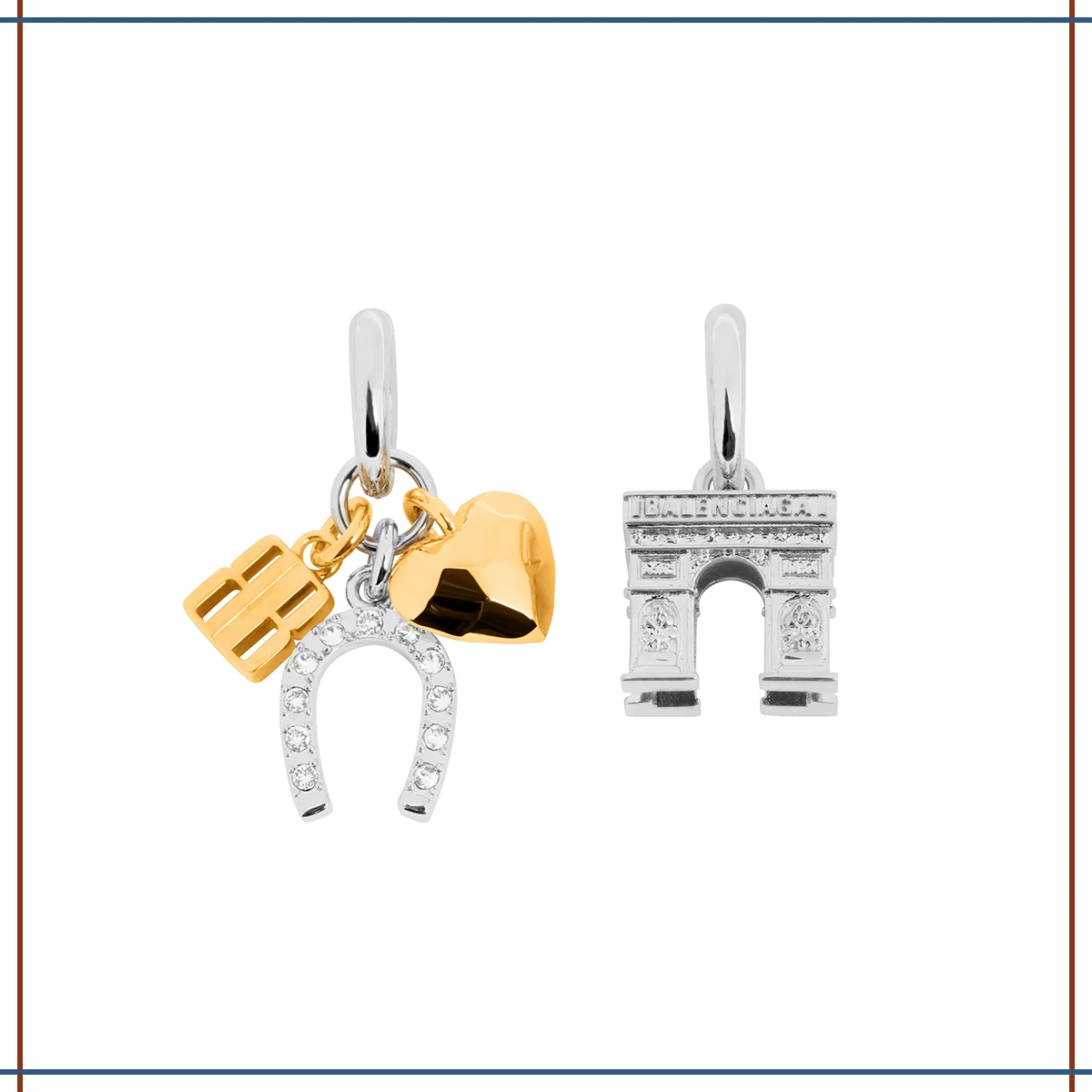 2026年の干支「午」モチーフ小物　バレンシアガのピアス￥107,800