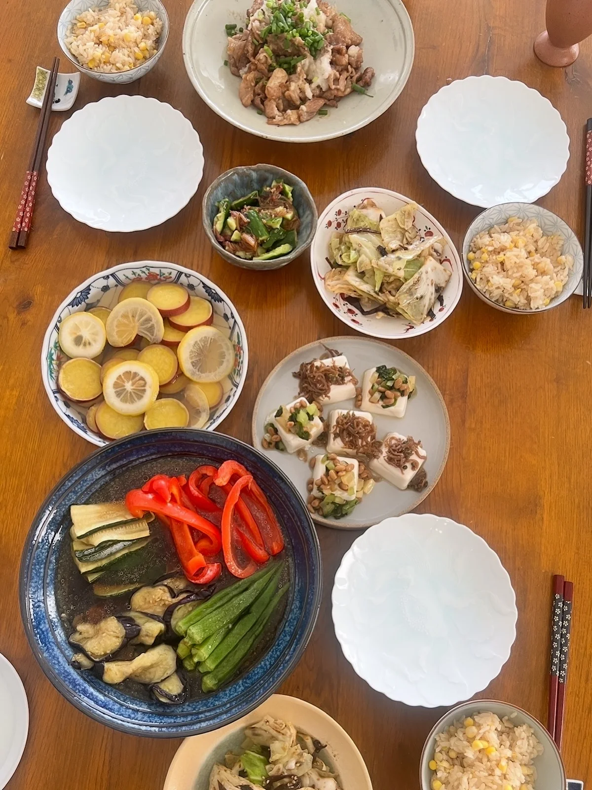 夏の食卓写真