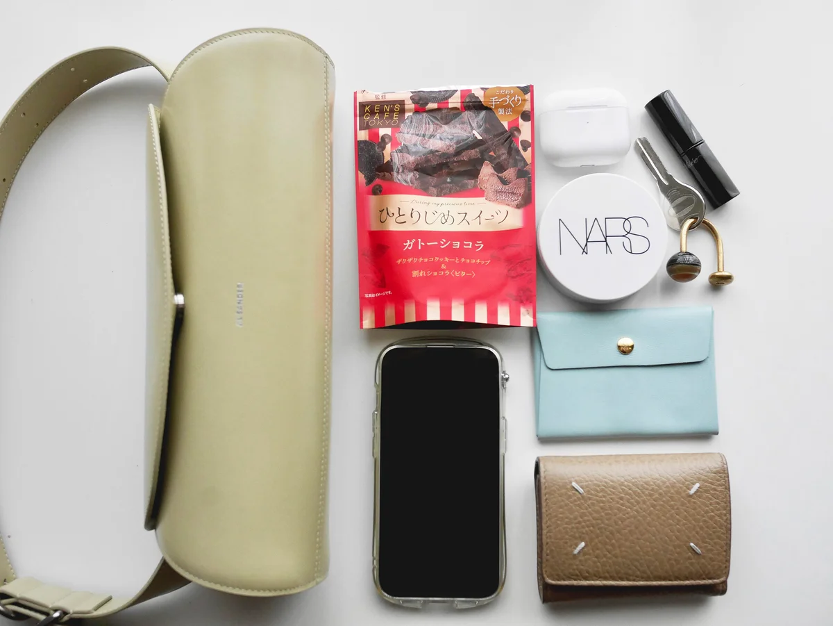 ジル サンダーのカンノーロバッグとバッグの中身