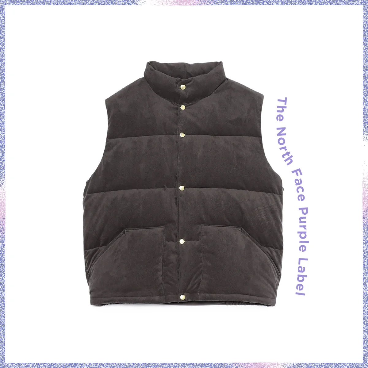 「シンセティックレザー フィールド シエラベスト」￥69,300／ナナミカ マウンテン（ザ・ノース・フェイス パープルレーベル）