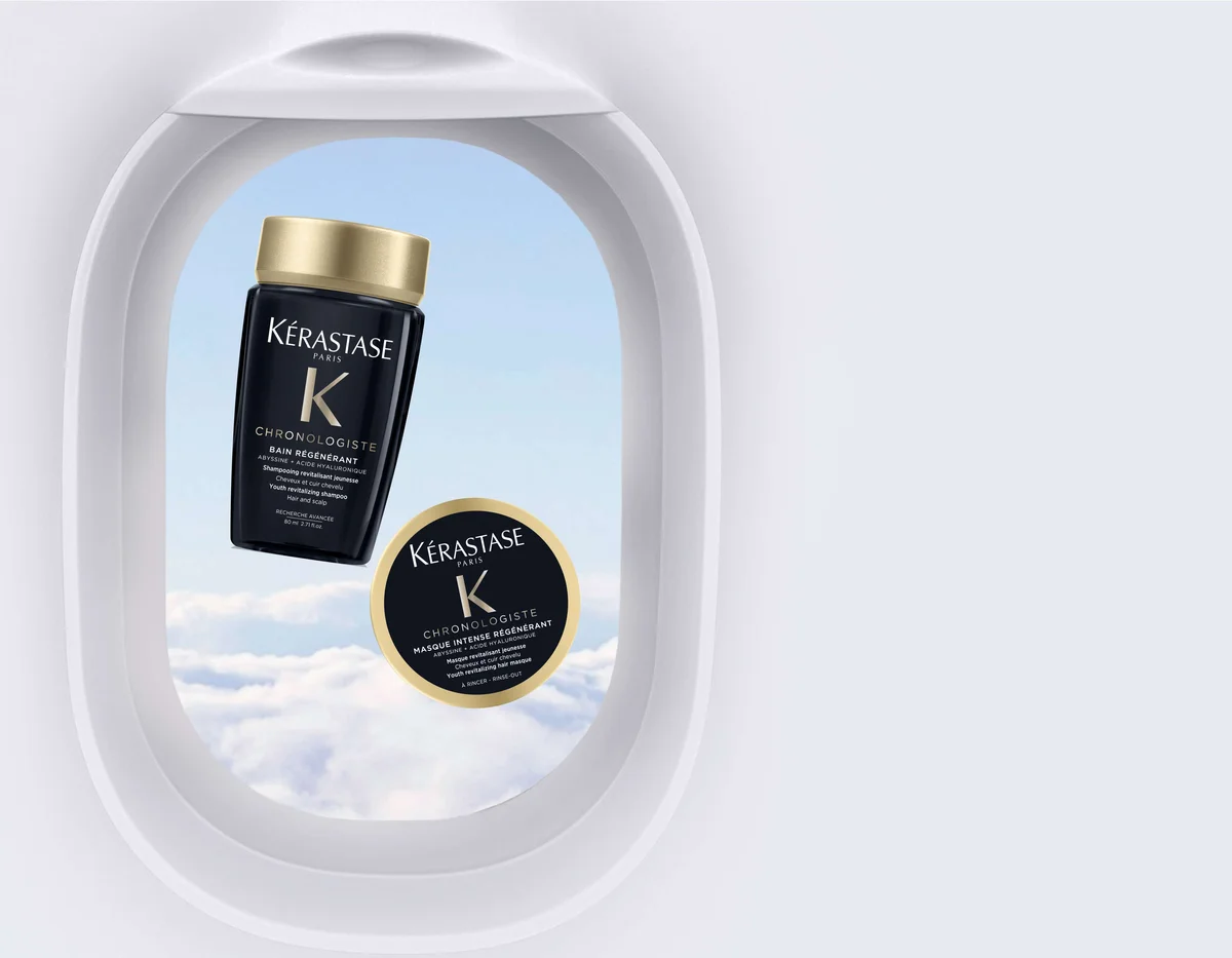 左から／ケラスターゼ バン クロノジスト R 80ml ￥1,980、同 マスク クロノジスト R 75ml ￥5,500〈2026年1月14日発売〉