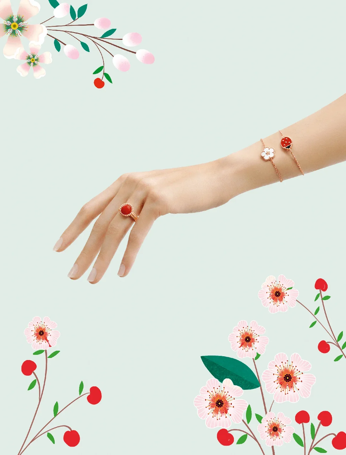 ヴァン クリーフ＆アーペルのジュエリー、ラッキー スプリング 