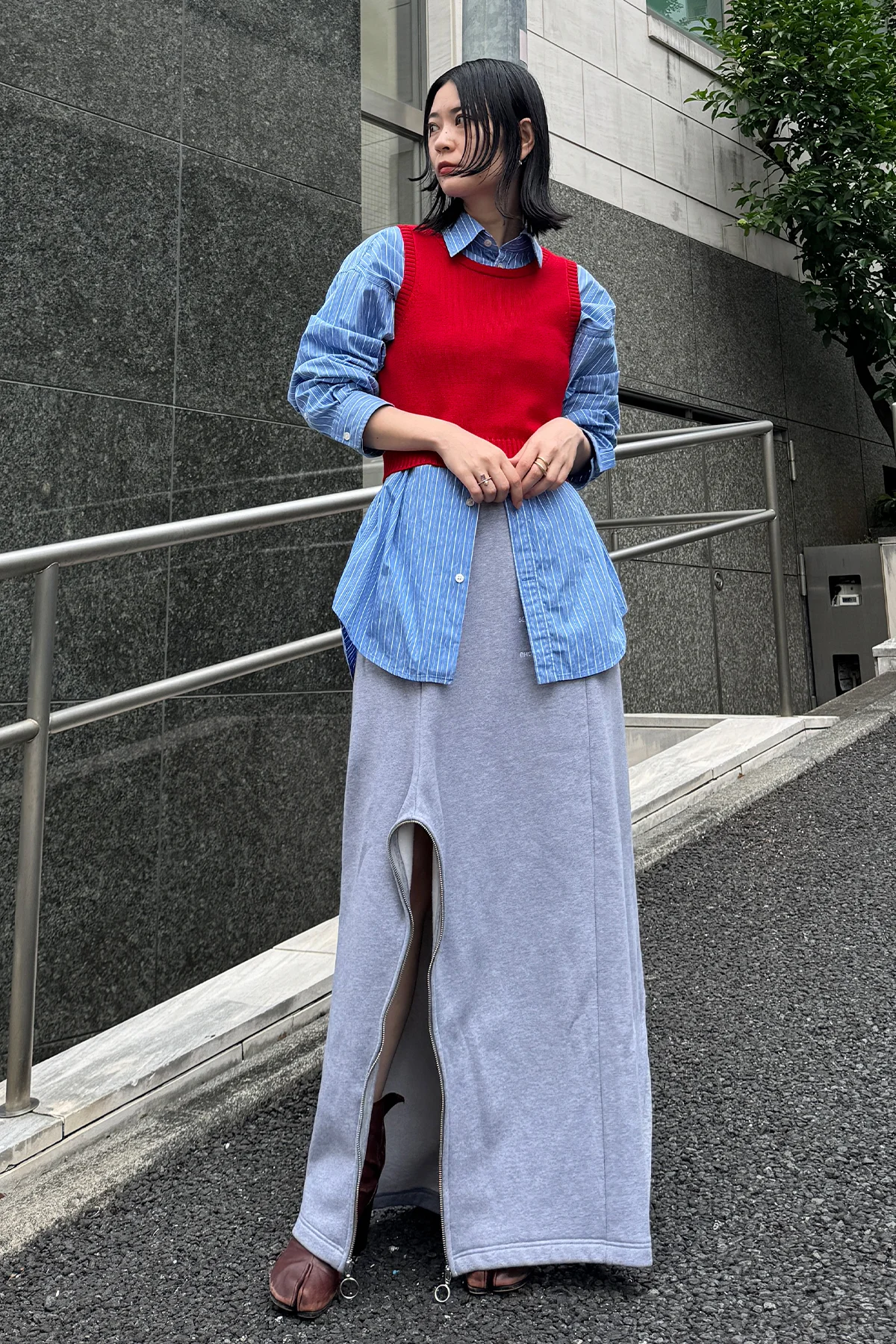 セルフスナップ　スカート　セッチュウ　SETCHU