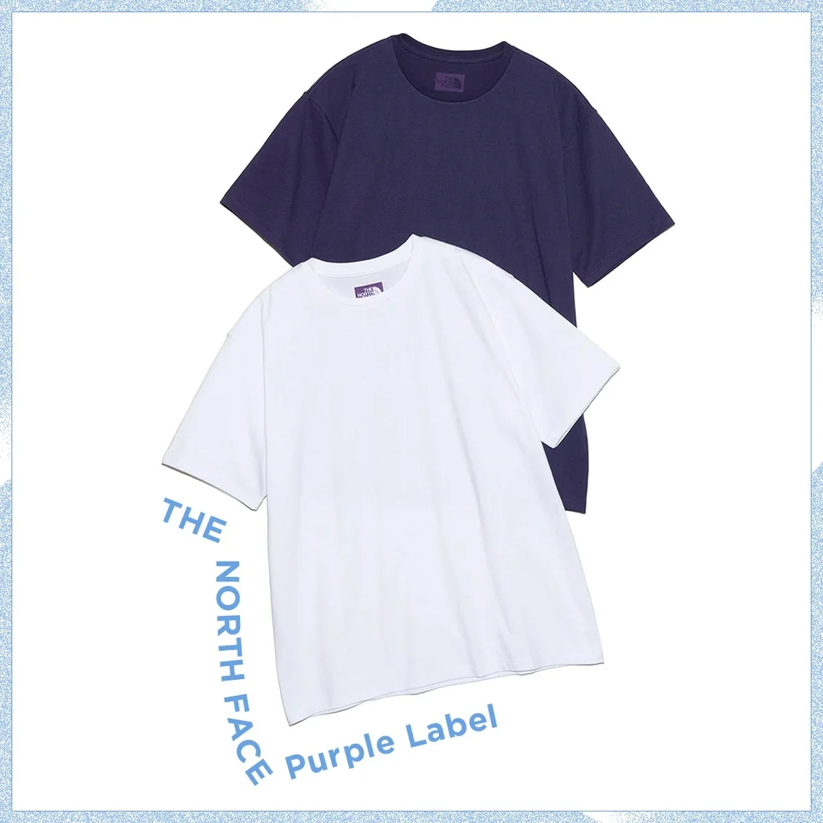 パックTシャツ「パックフィールドティー WP（White × Purple）」　ザ・ノース・フェイス パープルレーベル