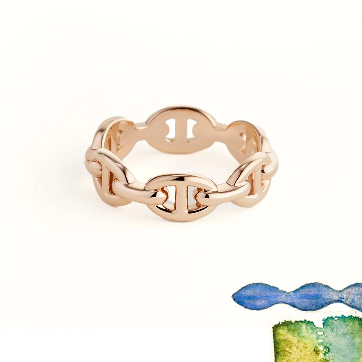 シェーヌ・ダンクル　エルメスのリング