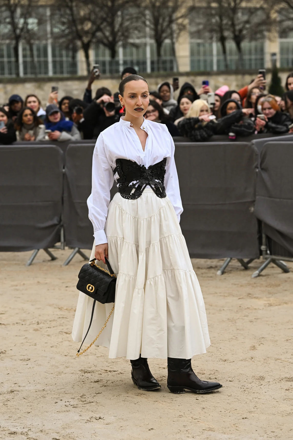 ティアードスカートを使ったコーディネート