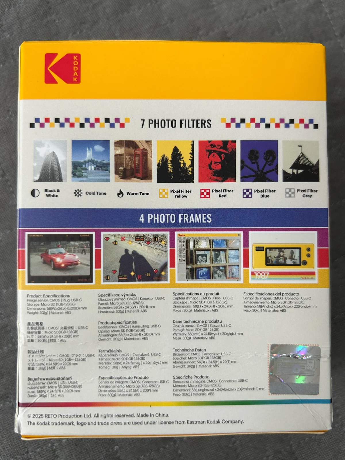 KODAKのCHARMERAのフレームとフィルターの紹介