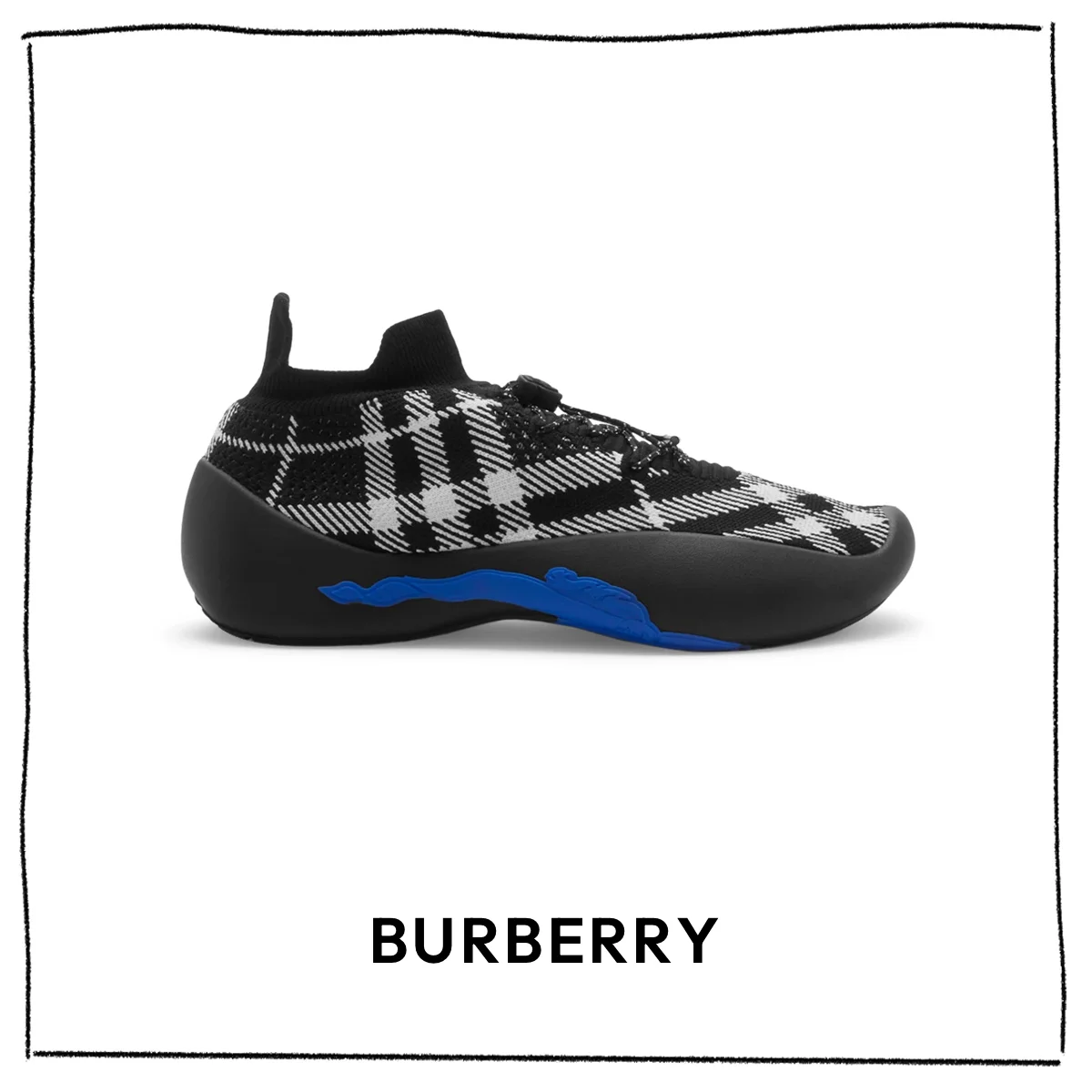 黒スニーカー　バーバリー（Burberry）¥112,200