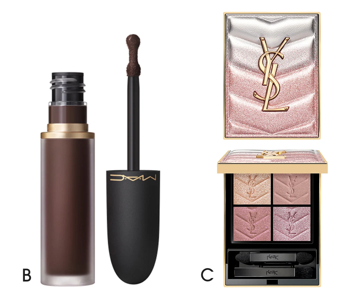 M・A・C パウダー キス リップ + チーク ムース リキンドル/YSL クチュール ミニ クラッチ 〈コレクター〉 #126 の切り抜き画像