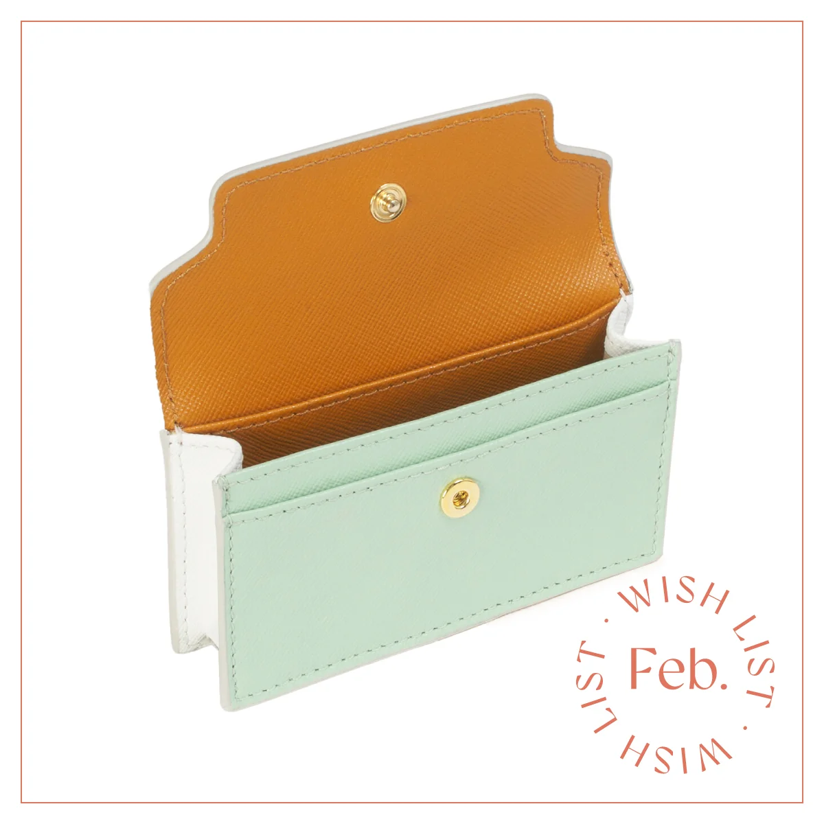 ジル サンダーのFolded コインパースを開いたところ