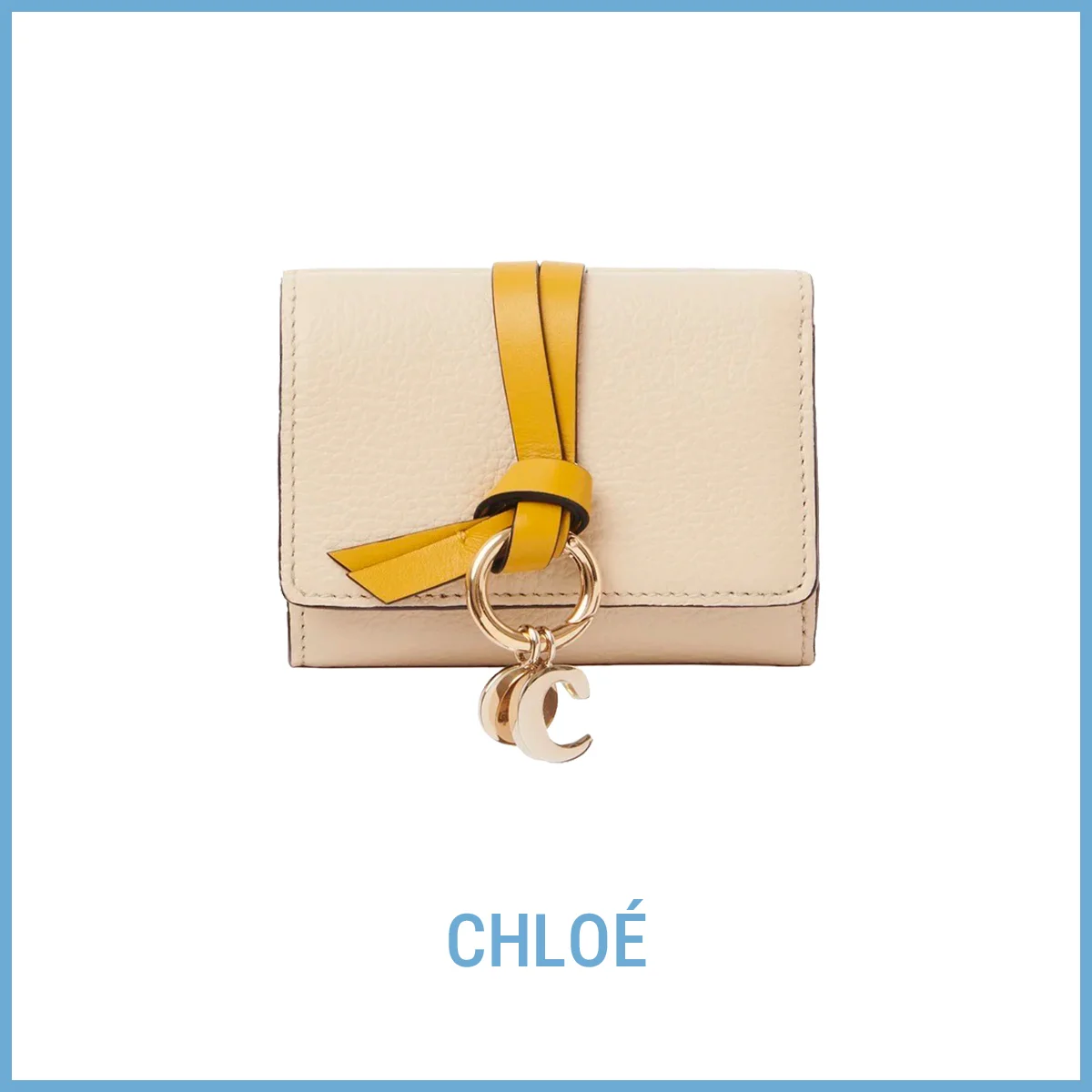 財布　クロエ　CHLOE　Alphabet ミニ トリフォールド ウォレット〈H7.5×W9.5×D3cm〉￥66,000　アルファベットチャーム￥6,600