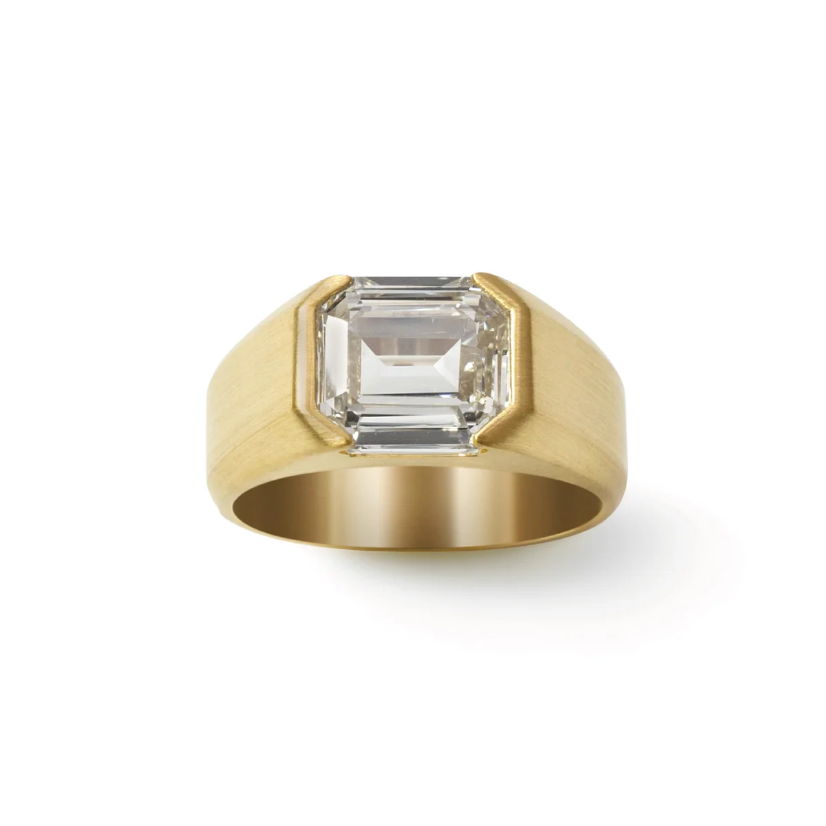 シハラ　Emerald-Cut Signet Ring 3.10ct　「エクスクルーシブ ダイヤモンド」コレクション