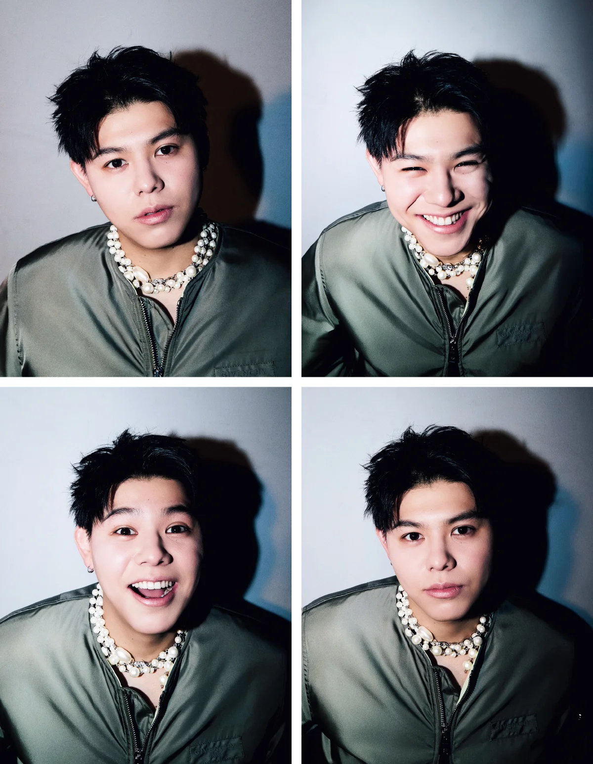 SPUR４月号でジバンシィ by サラ・バートンを着用したBE:FIRSTのLEO