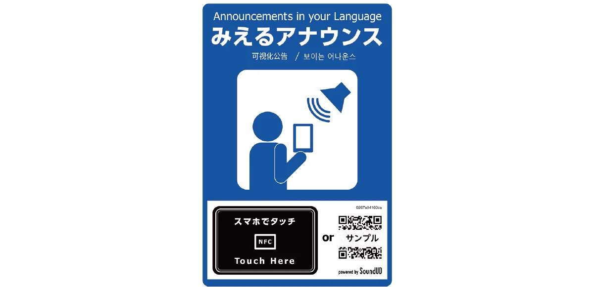 「みえるアナウンス」