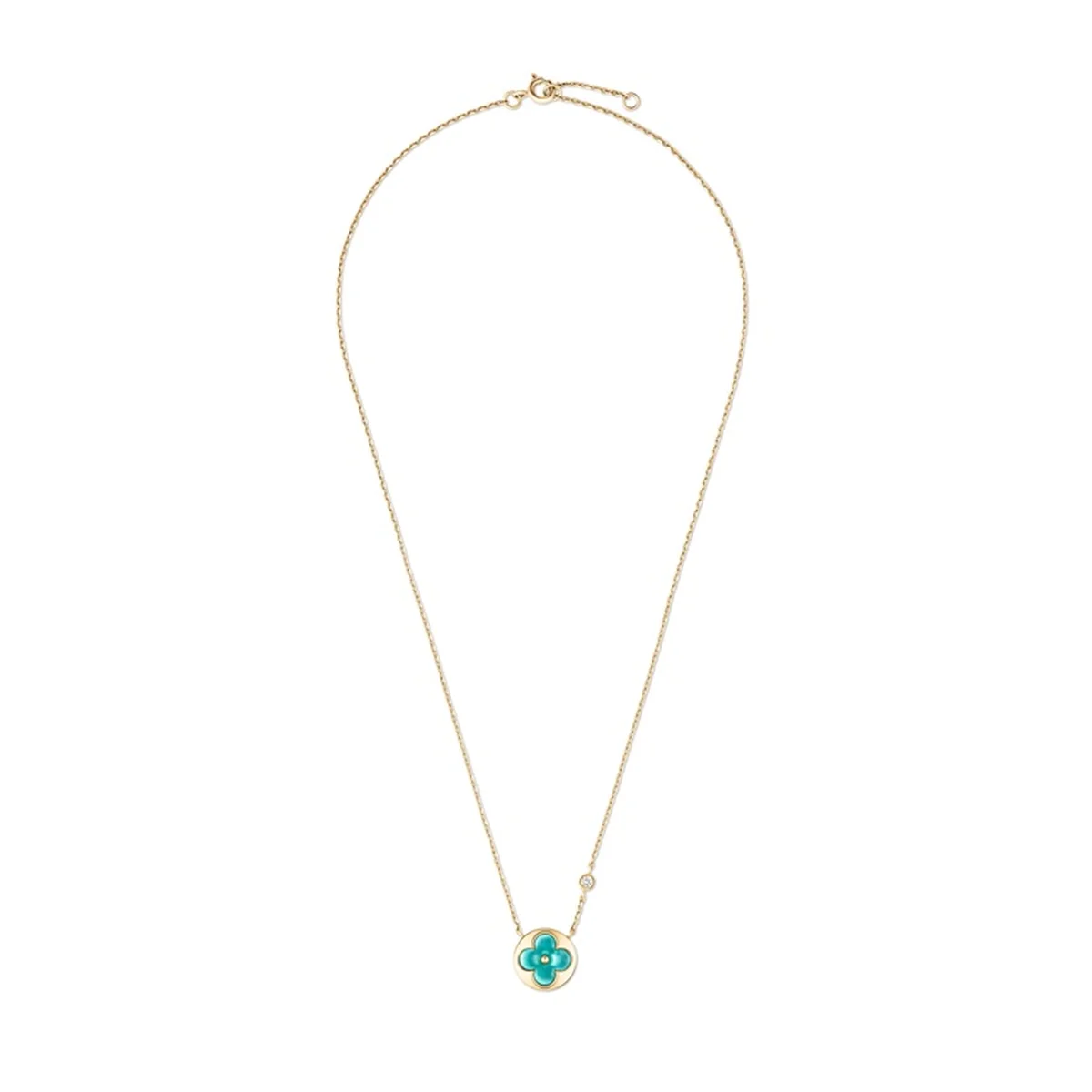 ルイ・ヴィトン「ペンダント サン カラー ブロッサム BB」(YG、アマゾナイト、ダイヤモンド〉¥498,300