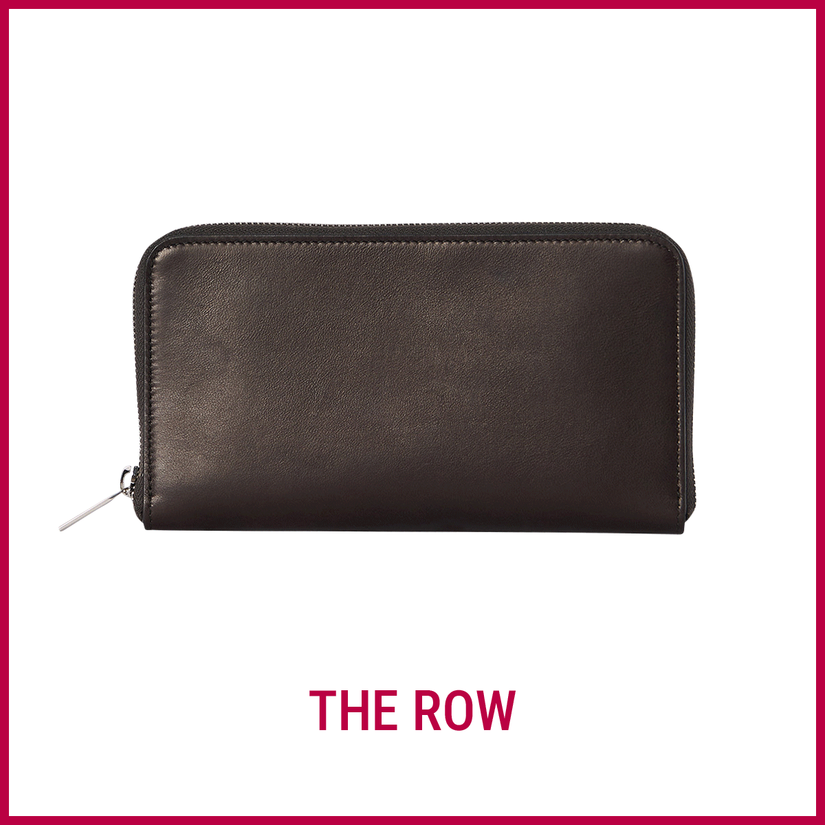 財布　THE ROW　ザ・ロウ「ラージジップウォレット」〈H13×W21×D3cm〉￥194,700