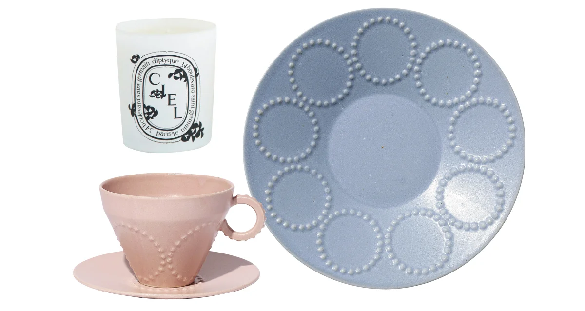 ミナ ペルホネン テーブルウェア、diptyqueとのコラボレーションキャンドル