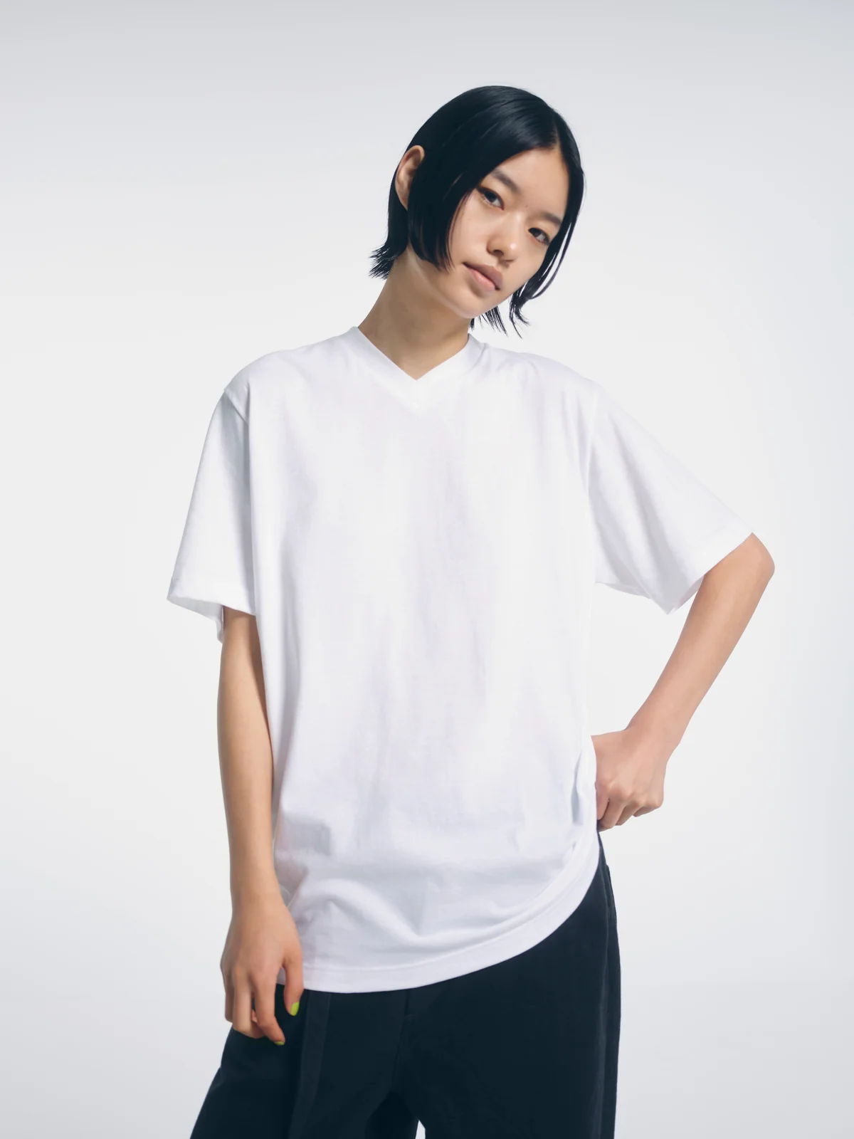 シーサーのTシャツを着用したところ