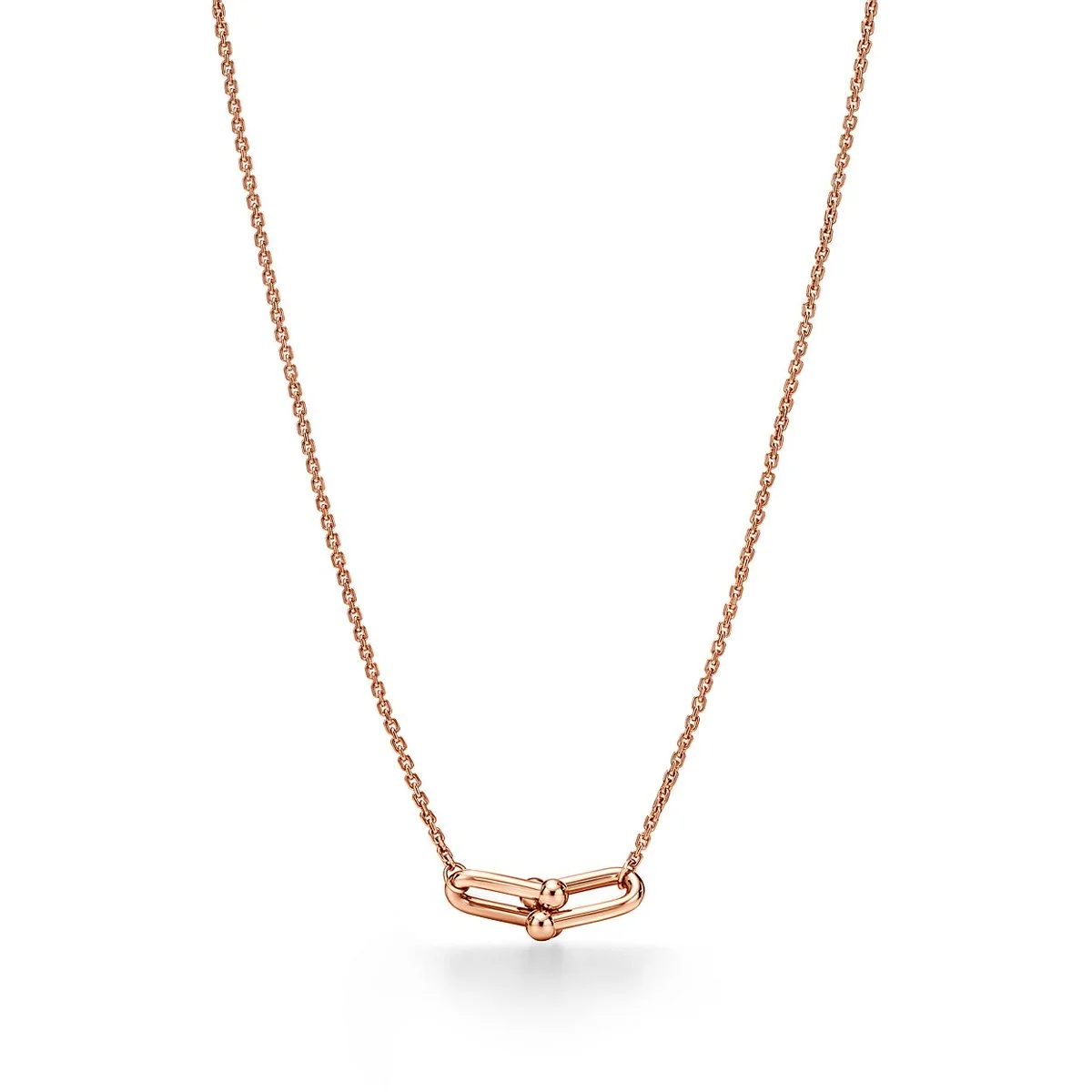 ティファニー　Tiffany　ゴールド　ハードウェア　スモール ダブル リンク ペンダント