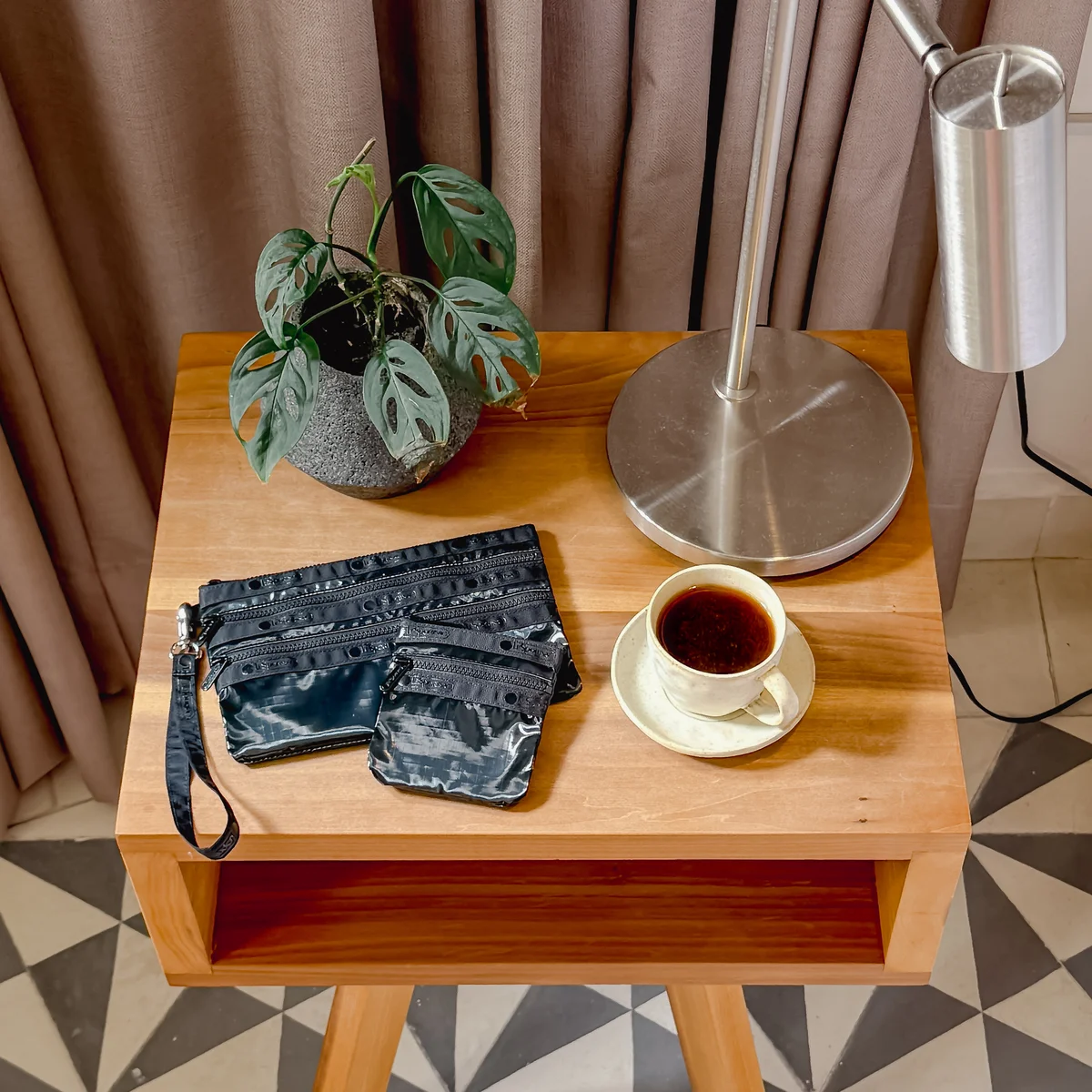 レスポートサックとひとりっぷコラボ　ジップ ポーチ セット３（オボロ）