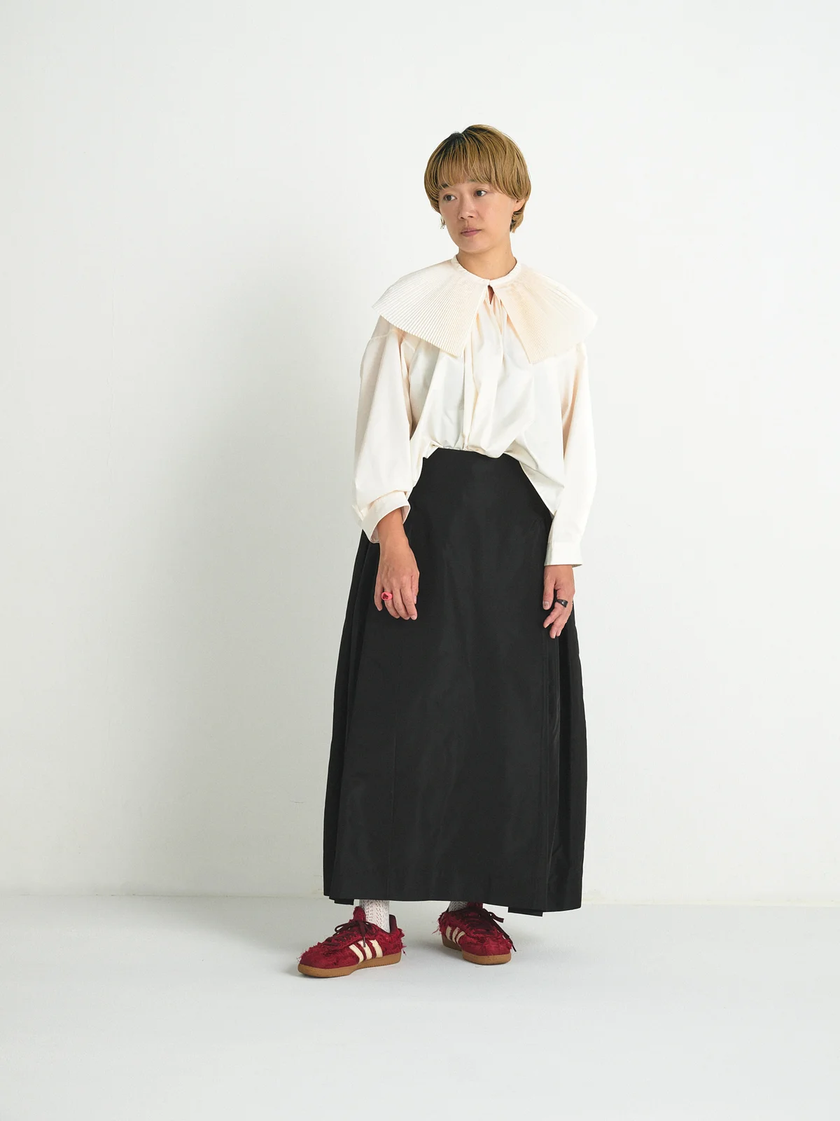 シモーン・ロシャ HIP DETAIL BIND SKIRTの着用写真